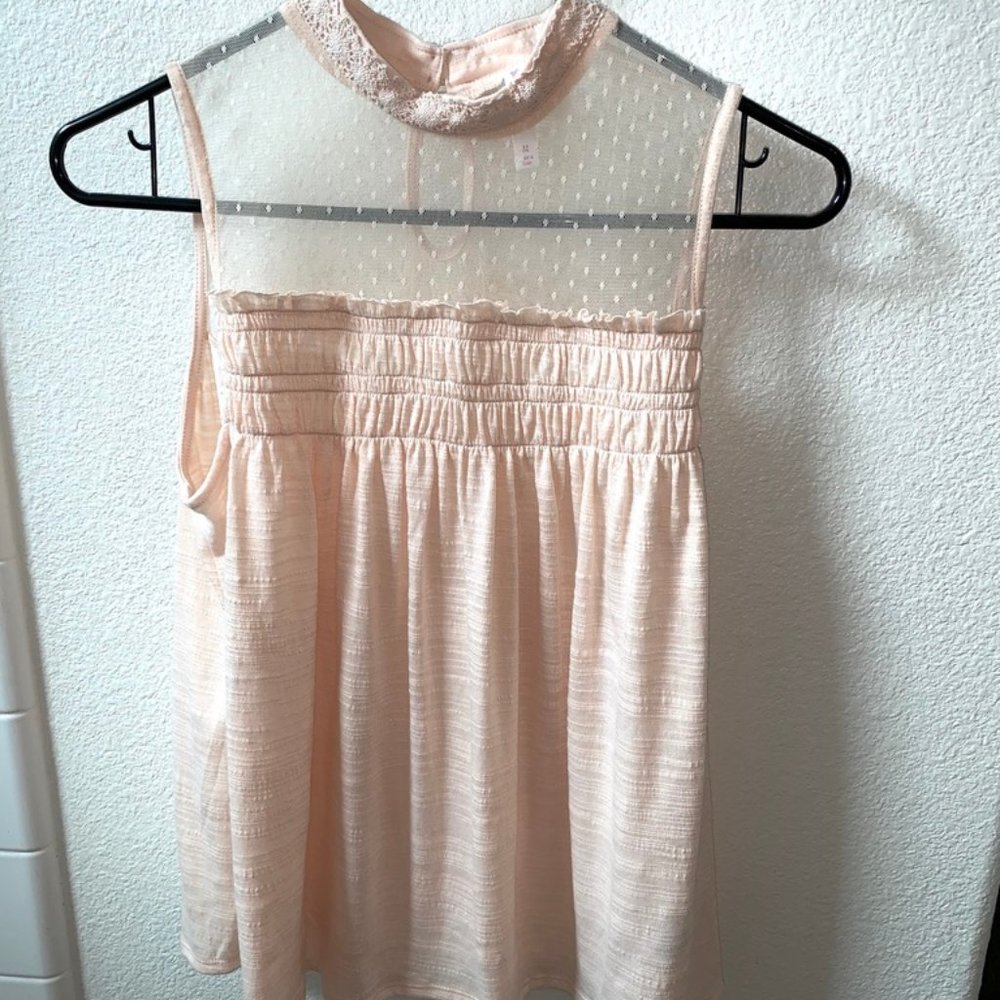 xhilaration light pink tank top